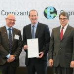 Cognizant President Gordon Coburn presenting a three-year, $150,000 STEM grant to Texas A&M University; (from left) Congressman Bill Flores, Dr. Michael Pishko of Texas A&M, Gordon Coburn, Texas Governor Rick Perry, and Texas A&M Chancellor John Sharp